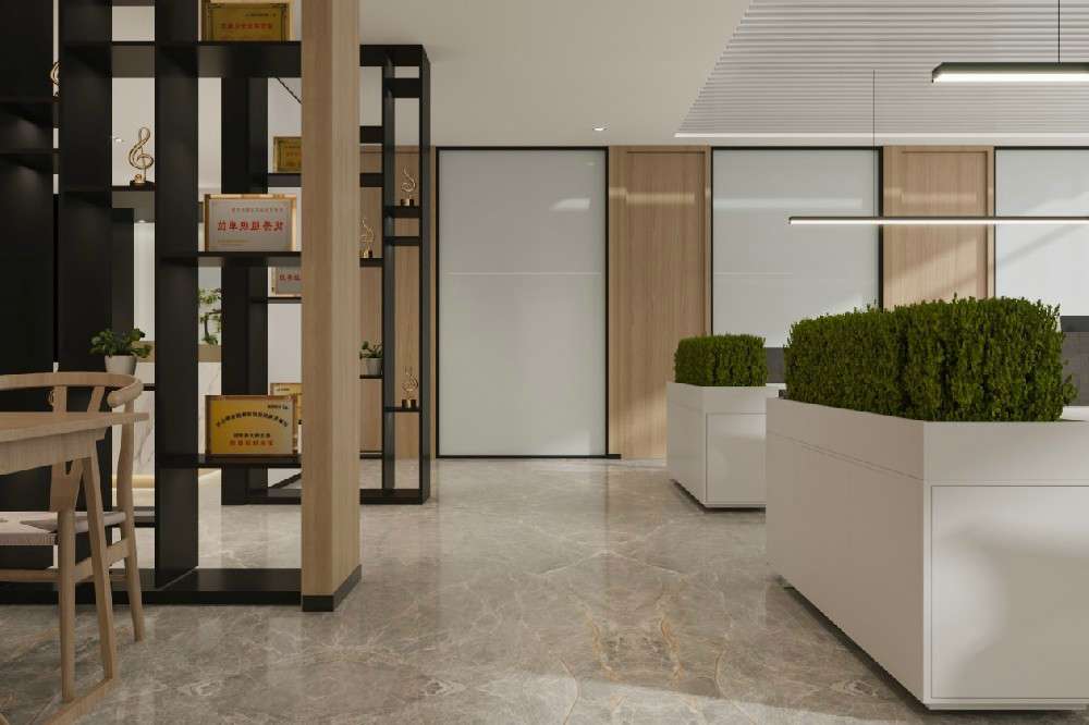 辦公室裝修頂界面的設計應選用輕光反射和吸聲材料