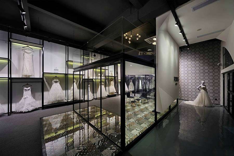 工業風婚紗攝影店裝修設計效果圖