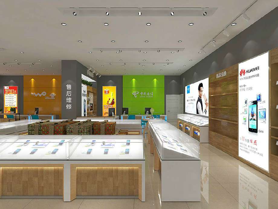 手機營業(yè)廳裝飾設計效果圖