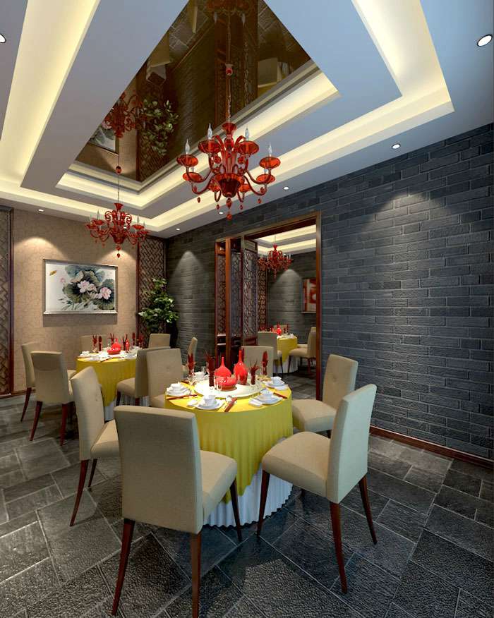 500平開封市火鍋店裝修設(shè)計(jì)效果圖