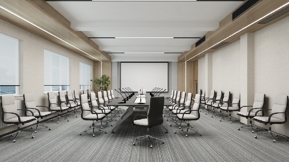 鄭州職業(yè)學(xué)院會(huì)議室設(shè)計(jì)裝修效果圖