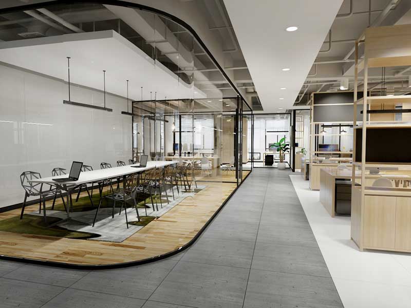 200平米工業(yè)風(fēng)辦公室裝修設(shè)計(jì)效果圖