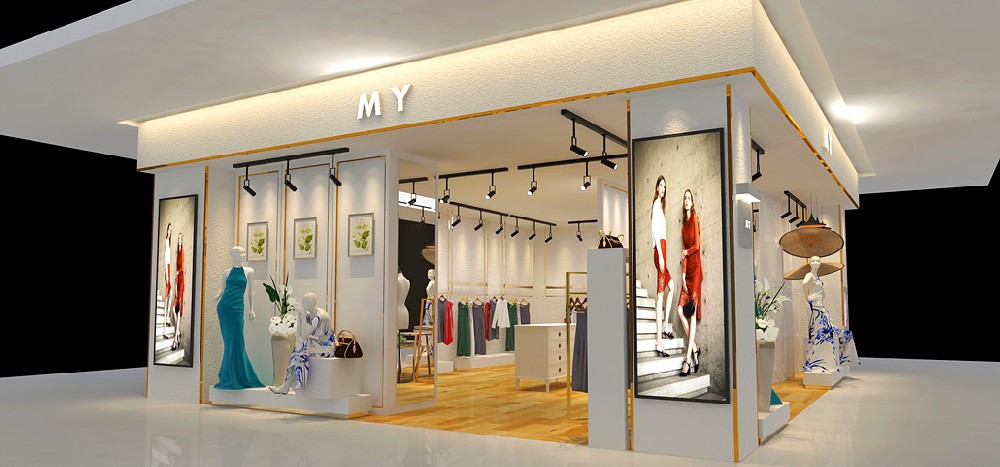 45平米女裝專(zhuān)賣(mài)店裝修設(shè)計(jì)效果圖