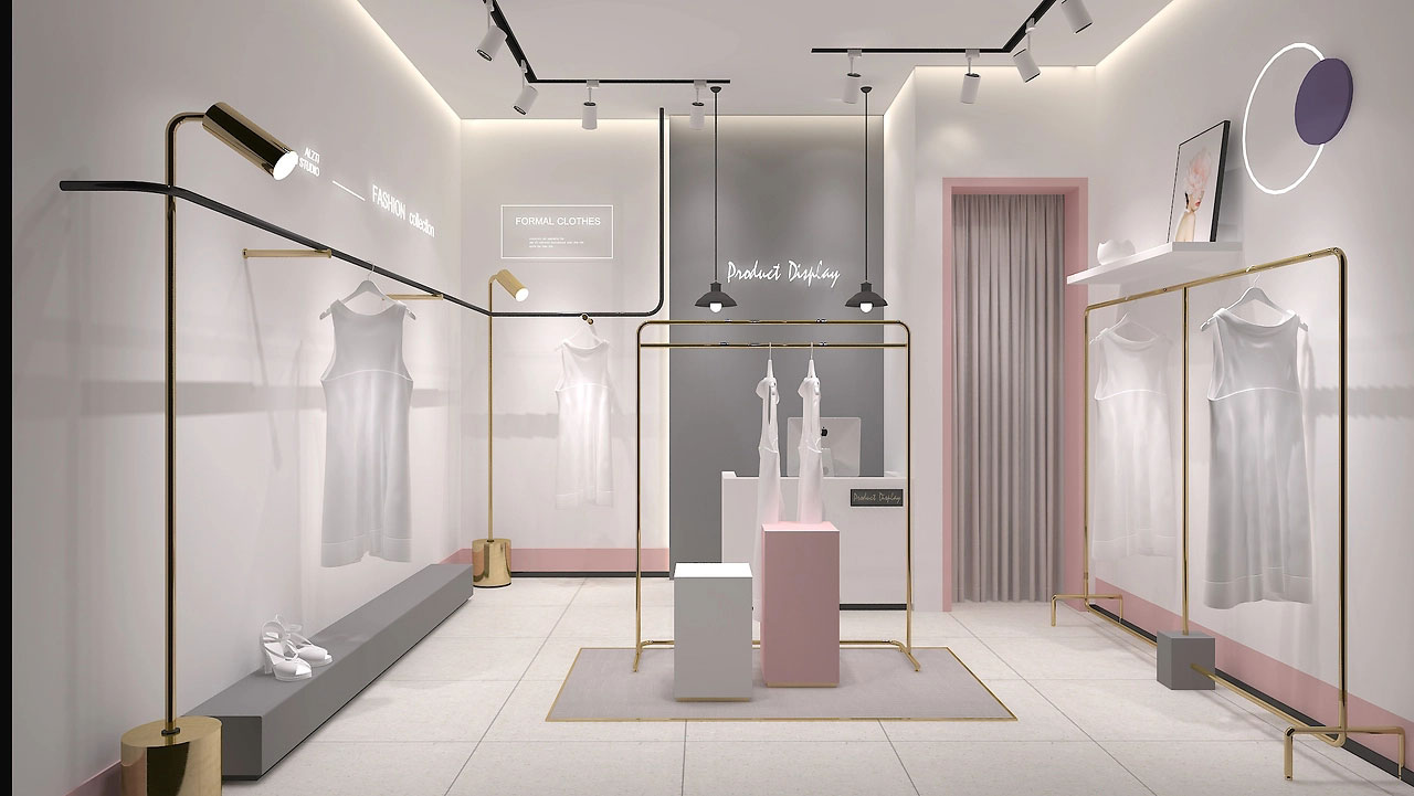 37平米女裝門店設計效果圖