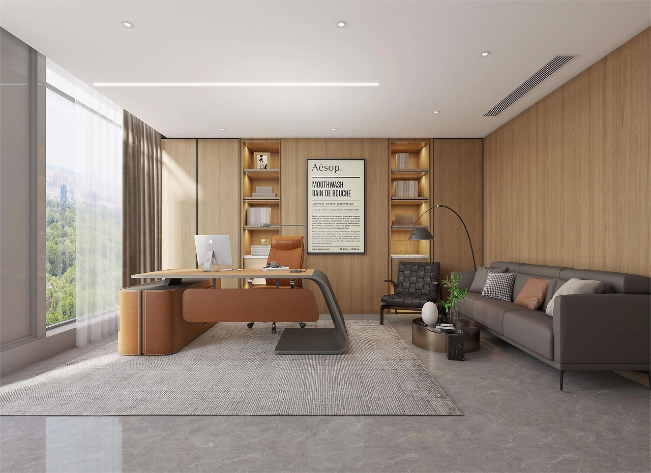 500平米鄭州辦公室裝修設(shè)計效果圖