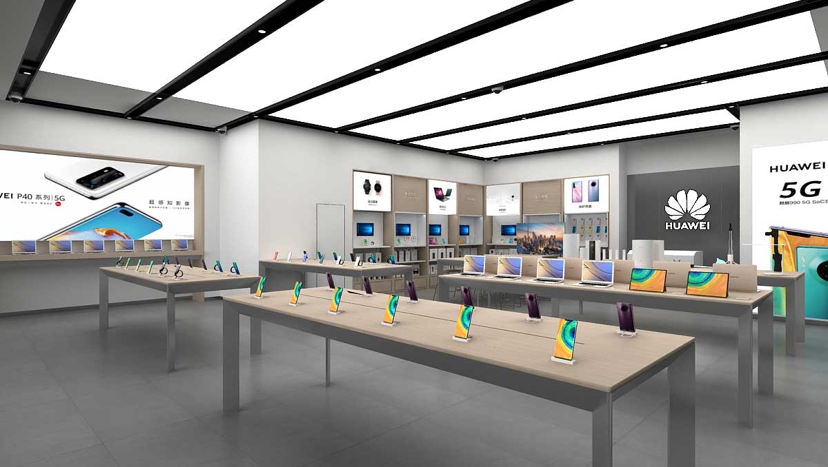 200平米華為手機店設(shè)計裝修效果圖