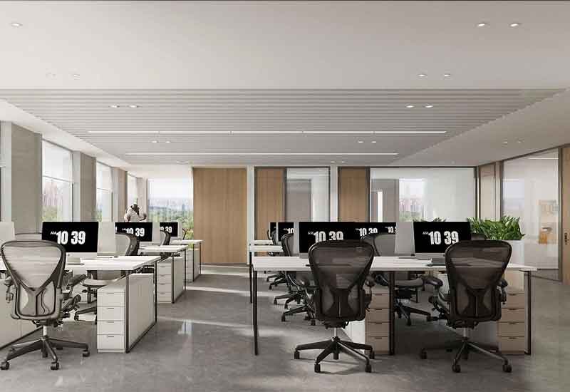 鄭州高層辦公室裝修設計：高空視野與空間布局