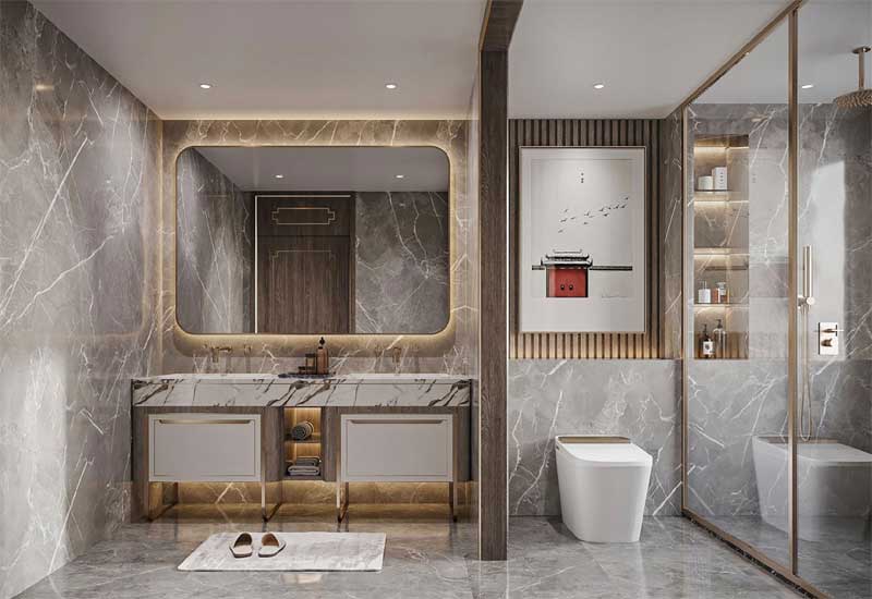 鄭州家裝設計：衛生間太小，干濕分離布局方案