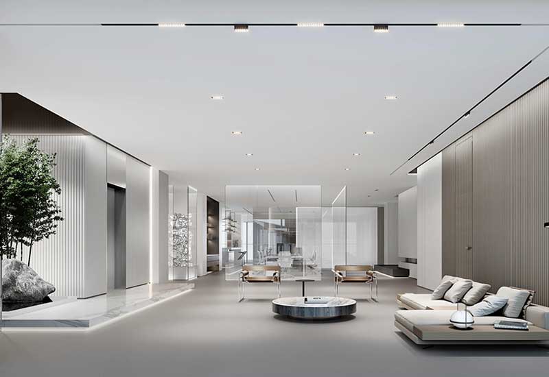 鄭州大型企業總部辦公室設計費：高端定制及豪華裝修施工材料